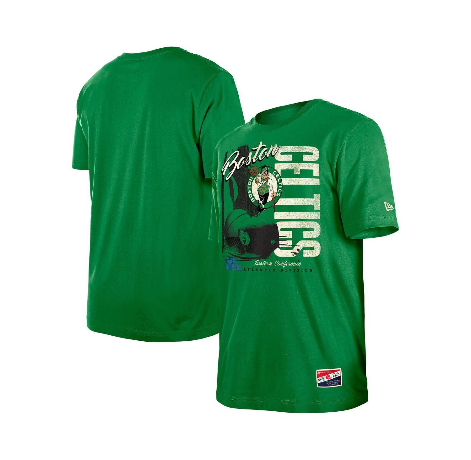Men's Kelly Green Boston Celtics Distressed Throwback Vintage Color Pack T-Shirt