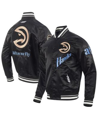 Pro Standard - Men's Black Atlanta Hawks 2024/25 City Edition Satin Full-Snap Jacket