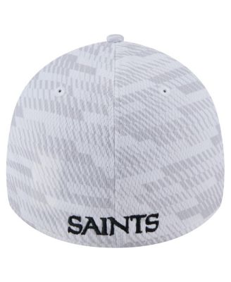 Men's White New Orleans Saints Gameday Graded 39THIRTY Flex Hat