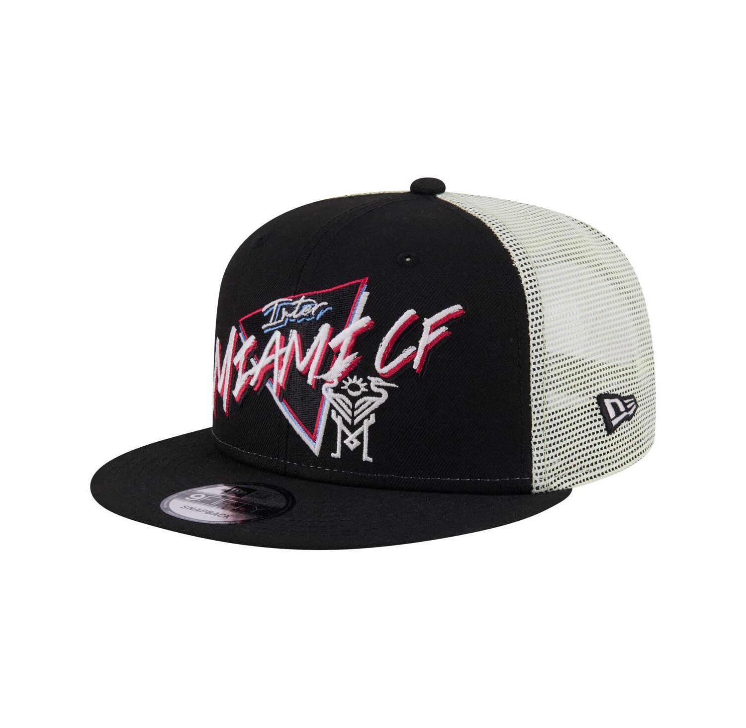 Men's Black Inter Miami CF Neon 9FIFTY Snapback Hat
