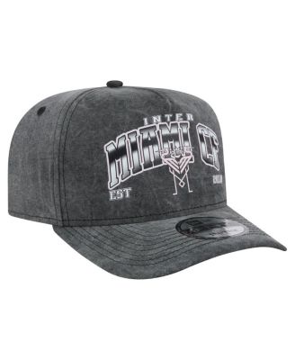 Men's Black Inter Miami CF Washed 9FIFTY A-Frame Adjustable Hat