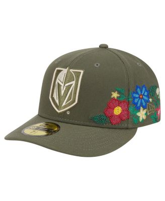 New Era - Men's Olive Vegas Golden Knights Tonal Florals 59FIFTY Fitted Hat