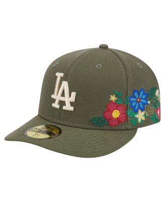 New Era - Men's Olive Los Angeles Dodgers Tonal Florals 59FIFTY Fitted Hat