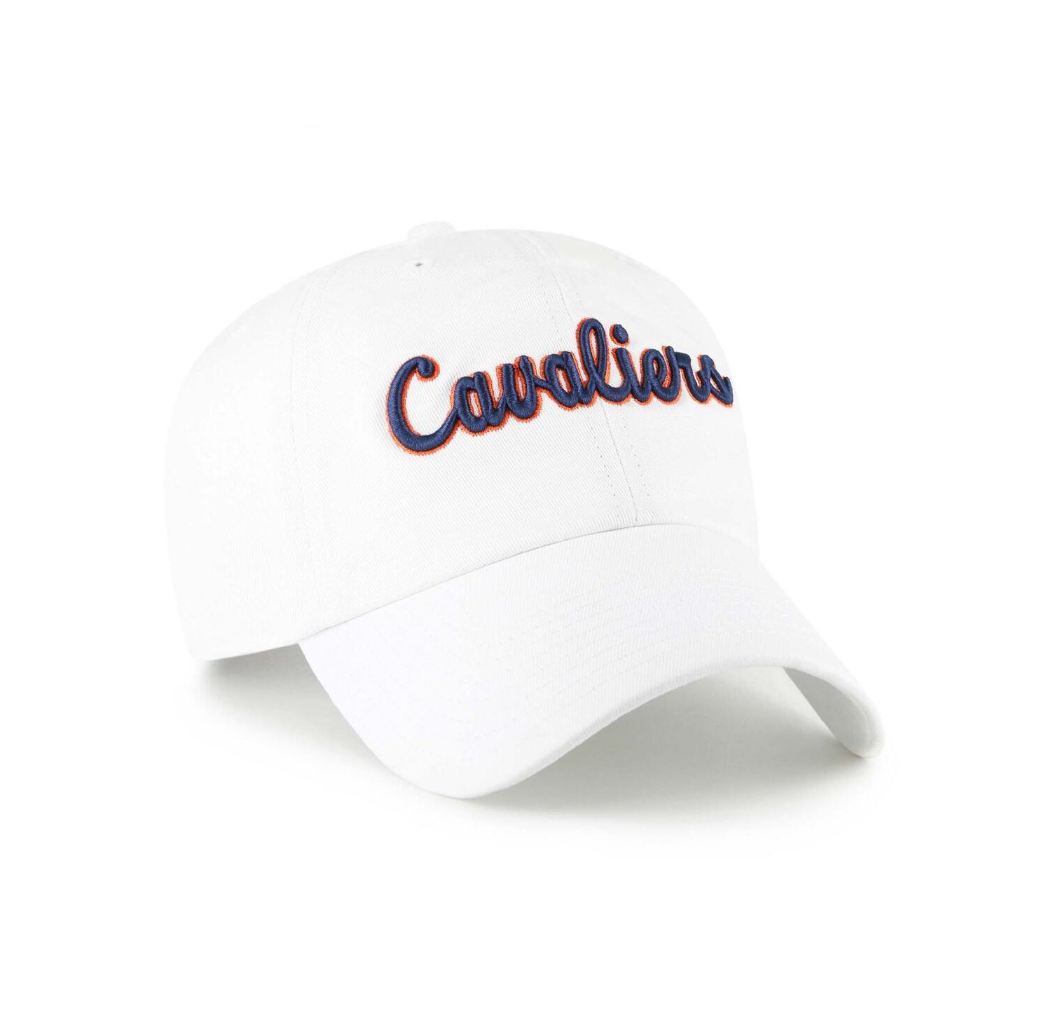 Men's White Virginia Cavaliers Vault Clean Up Adjustable Hat