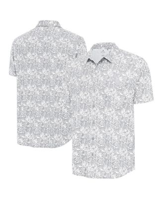Antigua - Men's Gray Chicago White Sox Resort Button-Up Shirt
