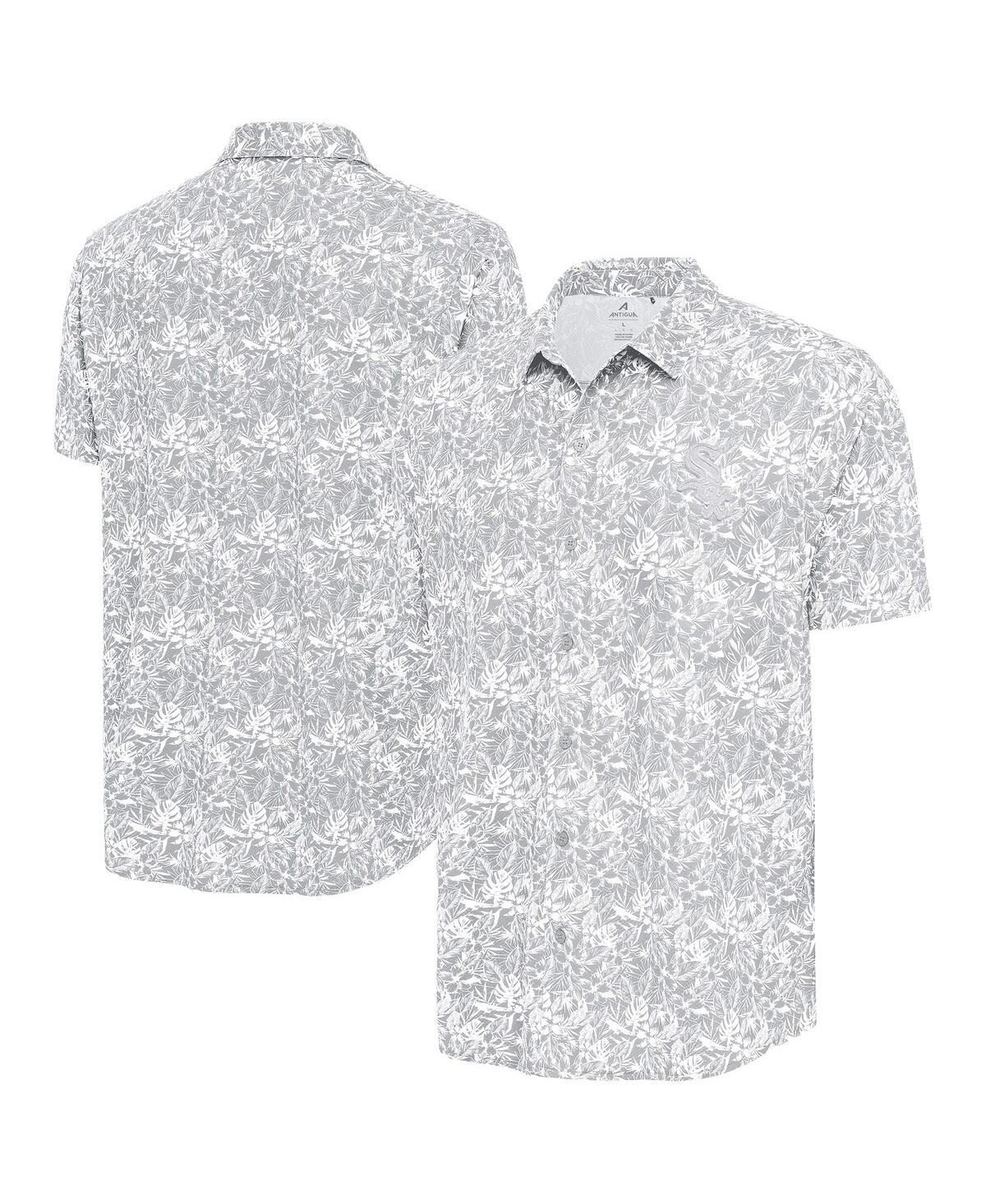 Men's Gray Chicago White Sox Resort Button-Up Shirt - Gray