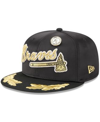 New Era - Men's Black Atlanta Braves 2025 59FIFTY Day Gold Leaf 59FIFTY Fitted Hat