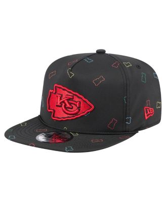New Era - Men's Black Kansas City Chiefs Gummy Golfer Snapback Hat