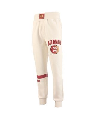 x NBA Men's Cream Atlanta Hawks Culture Hoops Collection Premium Jogger Pants