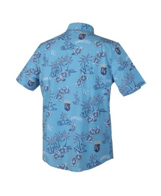 Men's Light Blue Kansas City Royals Kekai Performance Button-Up Top