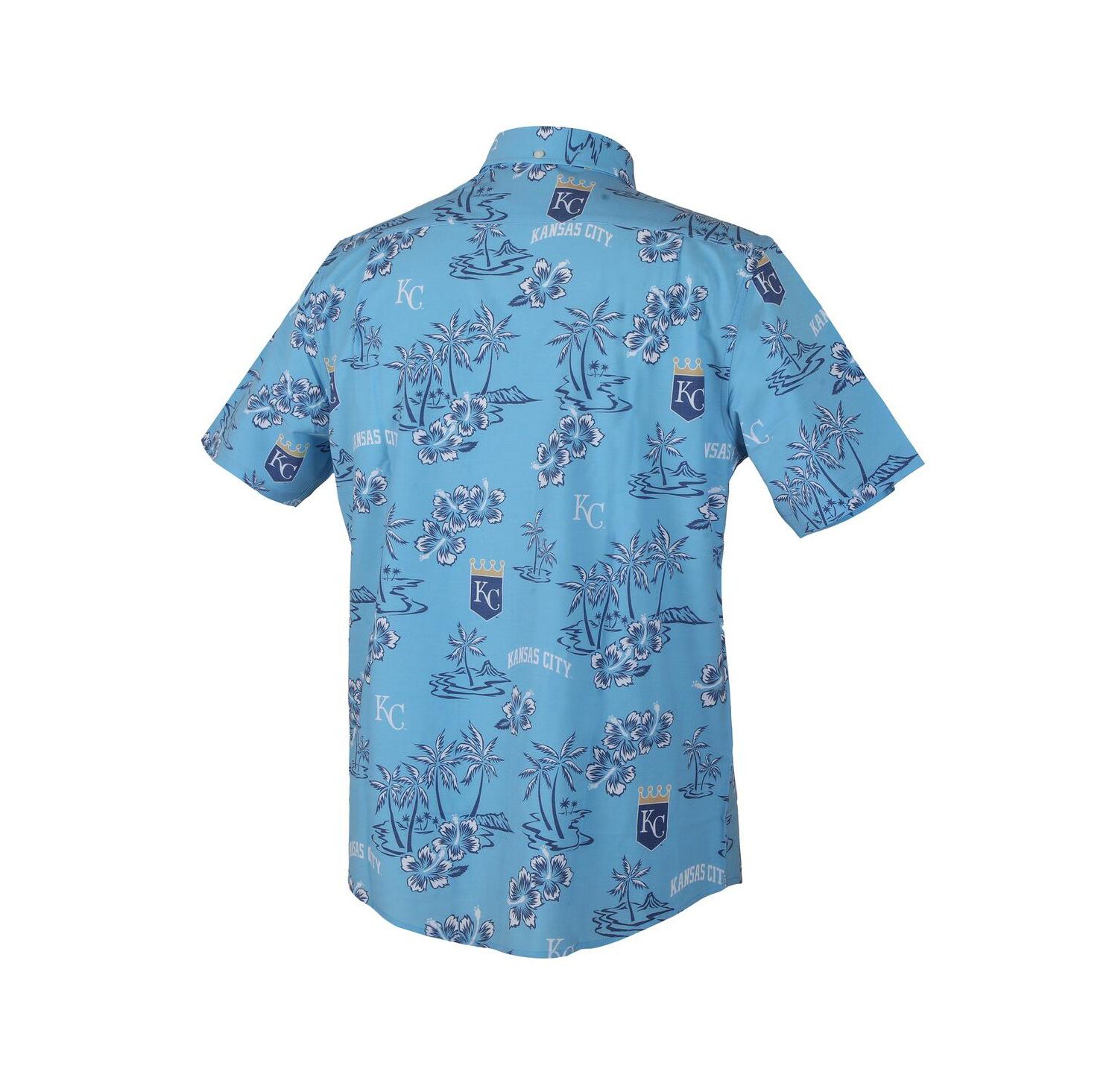 Men's Light Blue Kansas City Royals Kekai Performance Button-Up Top
