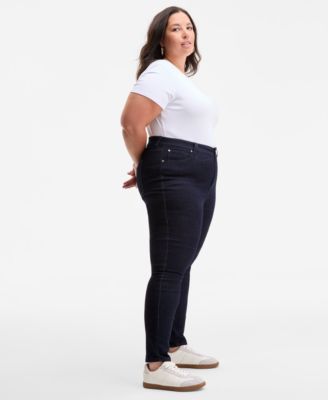 Trendy Plus Size High-Rise Skinny Jeans, Exclusively at Macy's