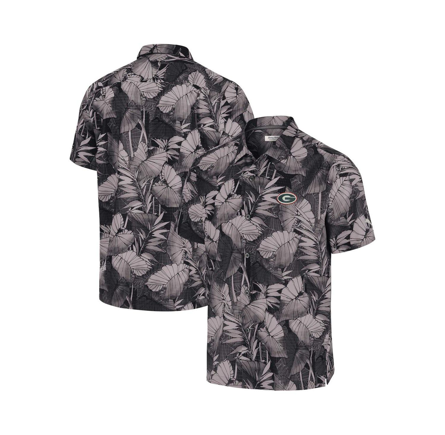 Men's Black Georgia Bulldogs Coast Nuevo Fronds Button-Up Shirt
