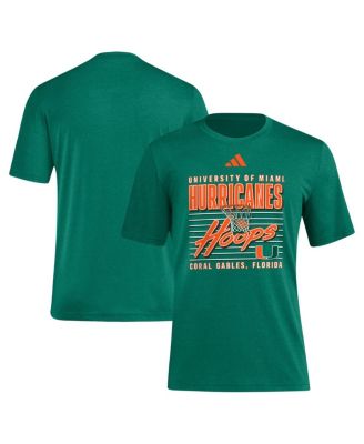 adidas - Men's Green Miami Hurricanes Locker Swish Tri-Blend T-Shirt