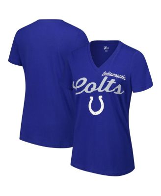 G-III 4Her by Carl Banks - Women's Royal Indianapolis Colts Post Season V-Neck T-Shirt