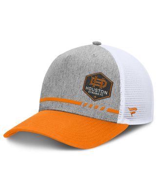 Fanatics - Men's Heather Gray Houston Dynamo FC Low Block Trucker Adjustable Hat
