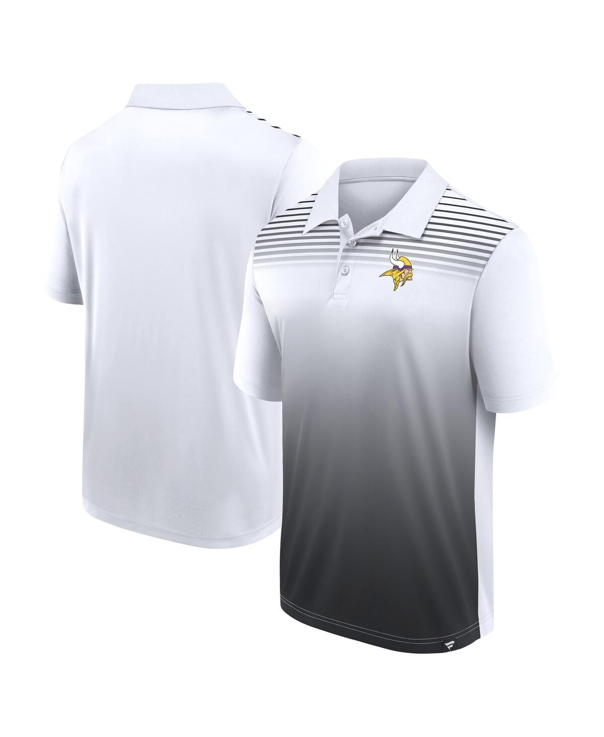 Men's White/Black Minnesota Vikings Sandlot Game Polo Shirt - White, Black