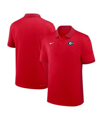 Nike - Men's Red Georgia Bulldogs 2025 Early Season Coaches Sideline Victory Stripe Performance Polo