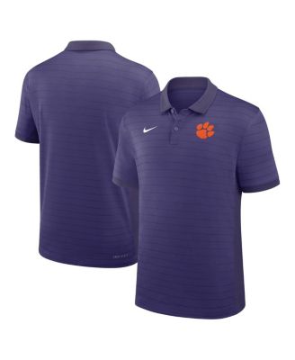 Nike - Men's Purple Clemson Tigers 2025 Early Season Coaches Sideline Victory Stripe Performance Polo