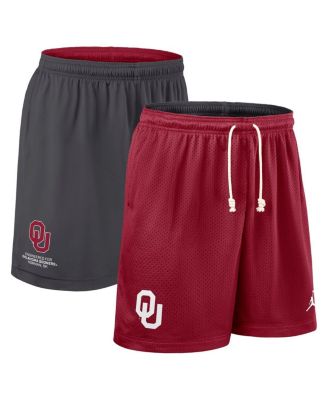 Jordan - Men's  Crimson/Charcoal Oklahoma Sooners 2025 Sideline Reversible Performance Shorts