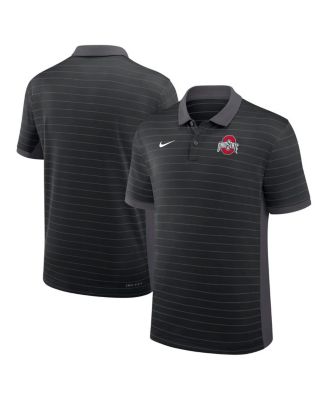 Nike - Men's Black Ohio State Buckeyes 2025 Early Season Coaches Sideline Victory Stripe Performance Polo