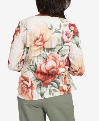 Women's Copper Canyon Dramatic Floral Split Beaded Top