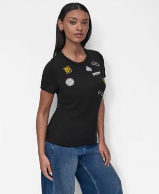 Women's Pins And Patches Crewneck T-Shirt
