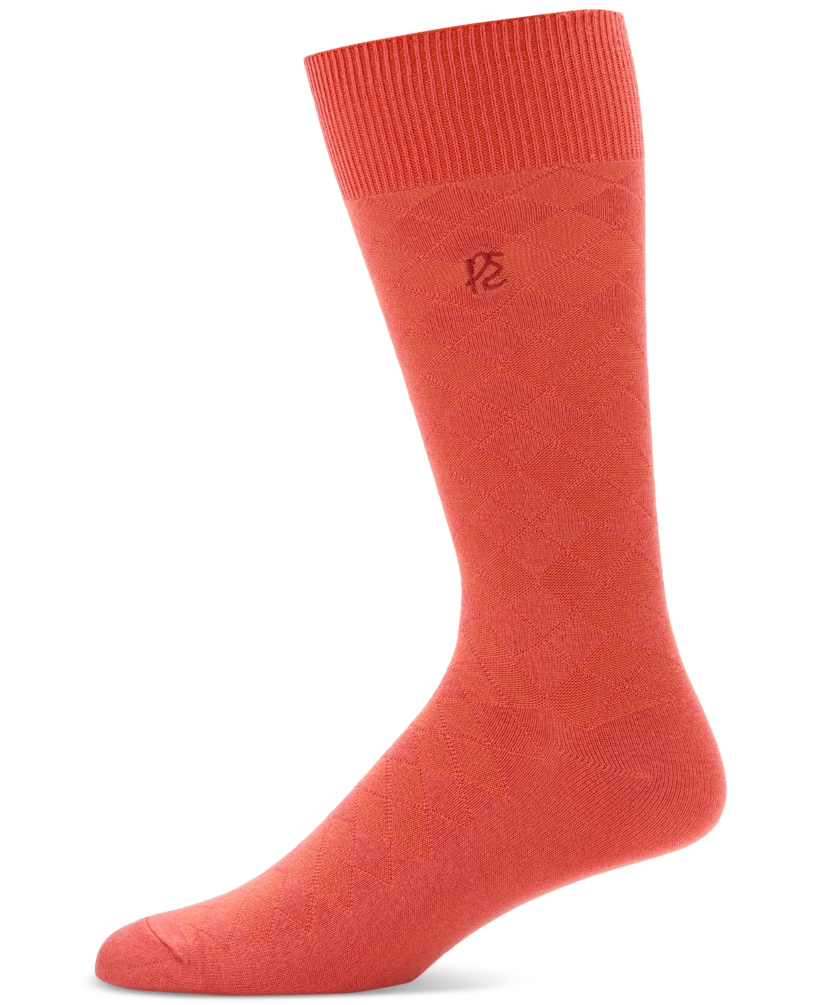 Men's Diamond Stitch Socks - 1 pk. - Burnt Sien