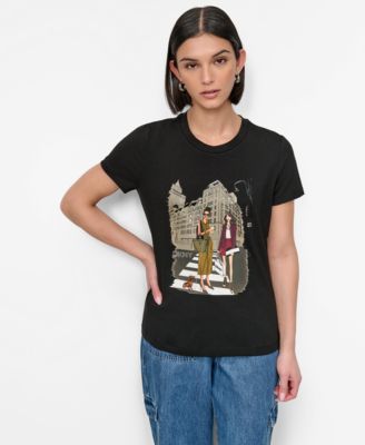 DKNY - Women's Fifth Avenue Conversation Crewneck Tee