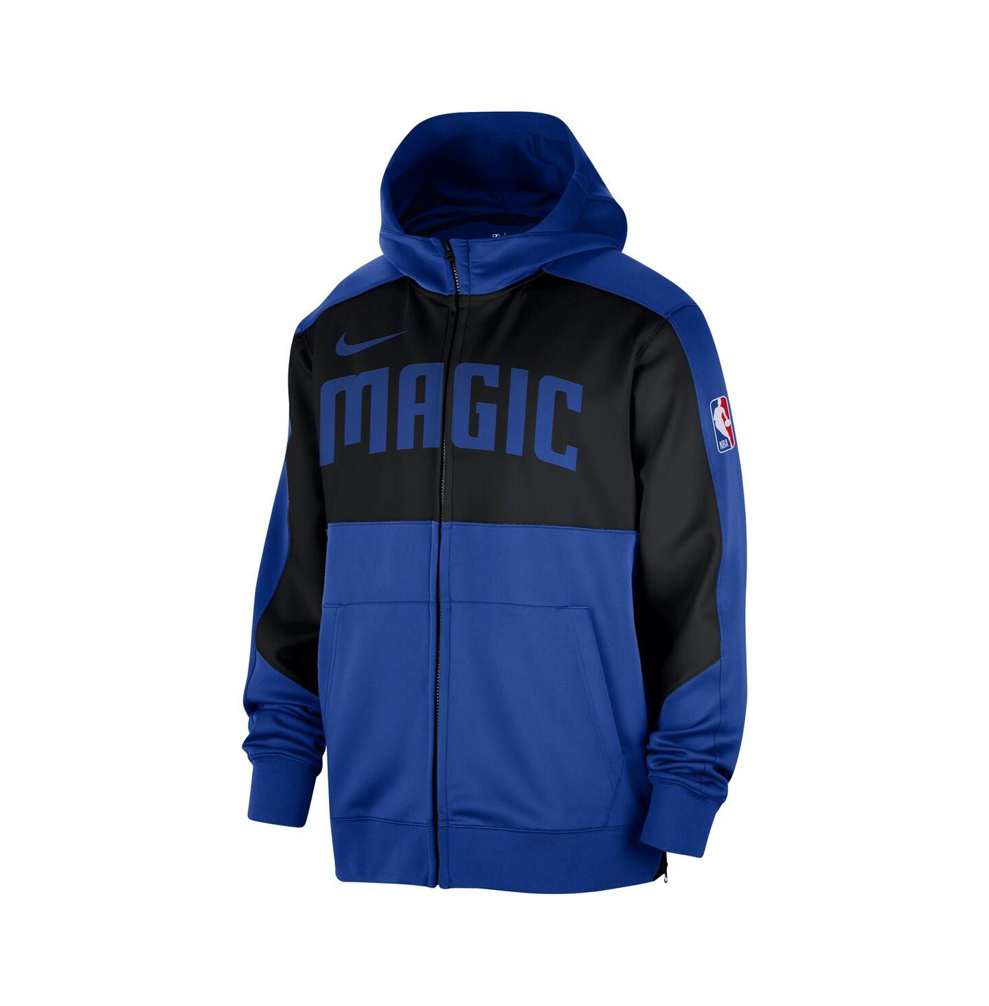 Мужское худи Nike Blue Orlando Magic Authentic On-Court Showtime Performance Full-Zip — фото 2