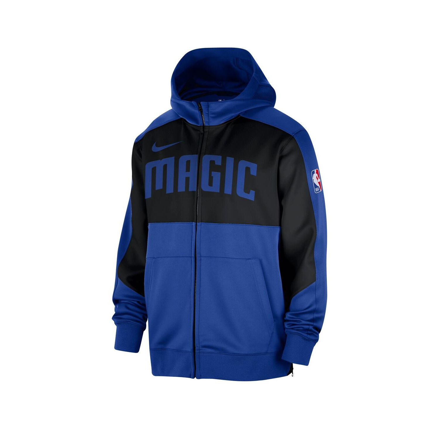 Men's Blue Orlando Magic Authentic On-Court Showtime Performance Full-Zip Hoodie