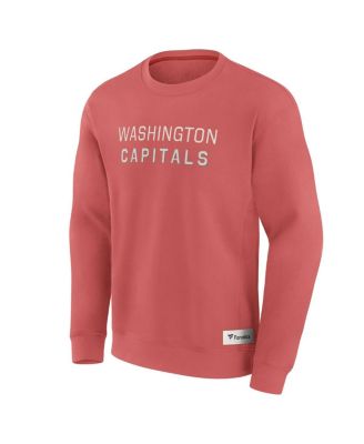 Men's Red Washington Capitals Elements Future Ground Lettering Pullover Sweatshirt