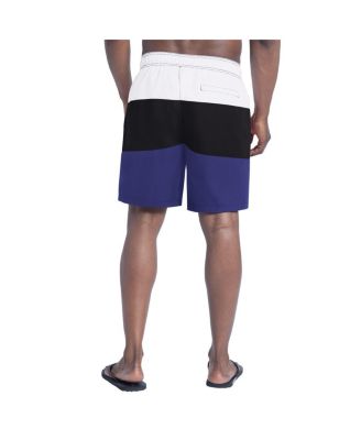 Men's Purple/Black Baltimore Ravens Sunrise Volley Swim Shorts