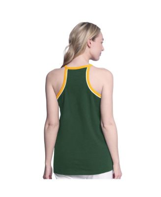 Women's&nbsp;Green Athletics Curveball Racerback Tank Top