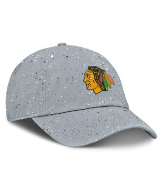 Women's Gray Chicago Blackhawks Heritage Snow Day Speckle Adjustable Hat