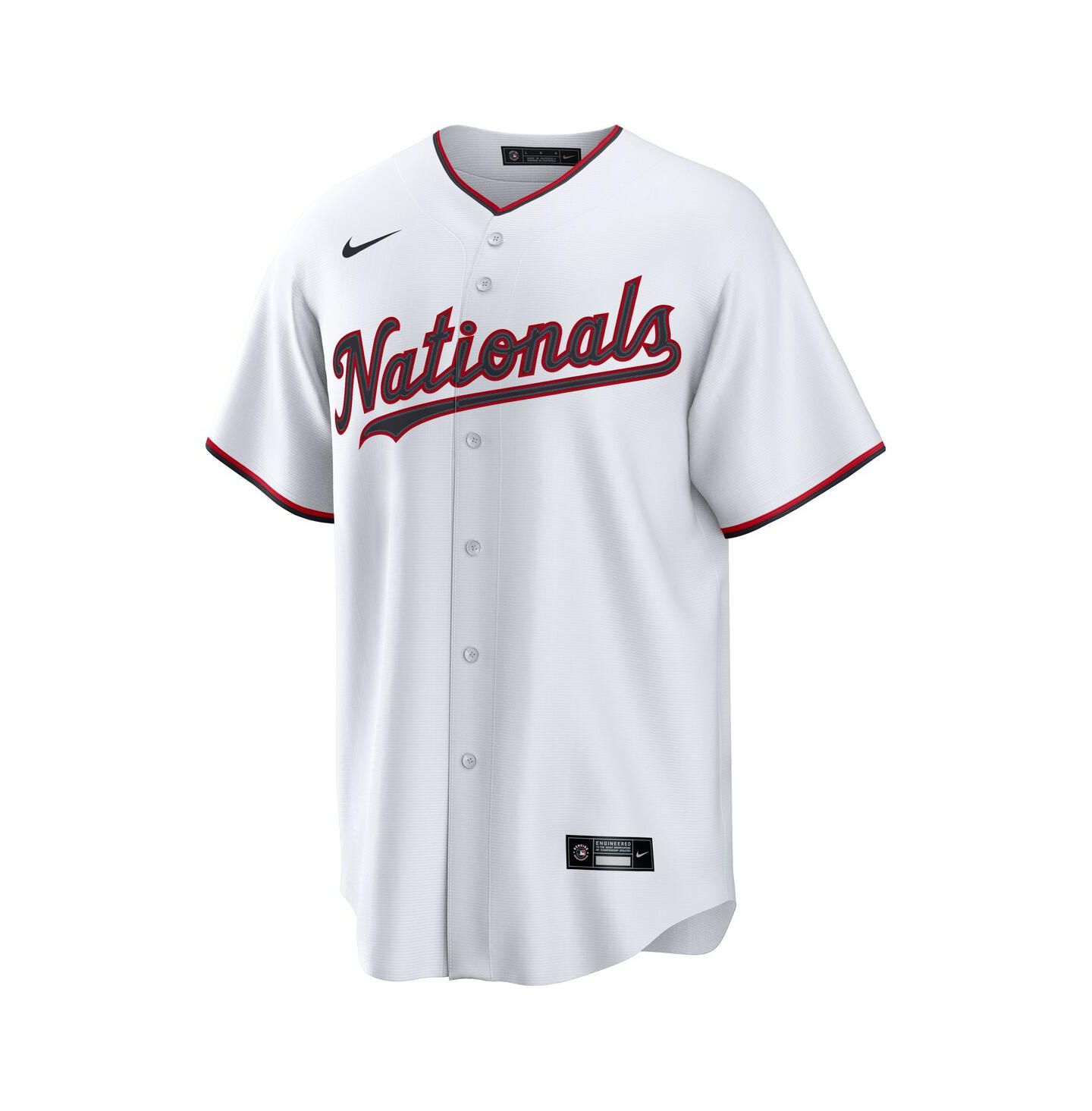 Мужской топ Nike James Wood White Washington Nationals Home Replica 2.0 Player Jersey — фото 2