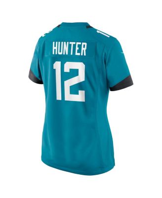 Women's Travis Hunter Teal Jacksonville Jaguars 2025 NFL Draft First Round Pick Team Game Player Jersey