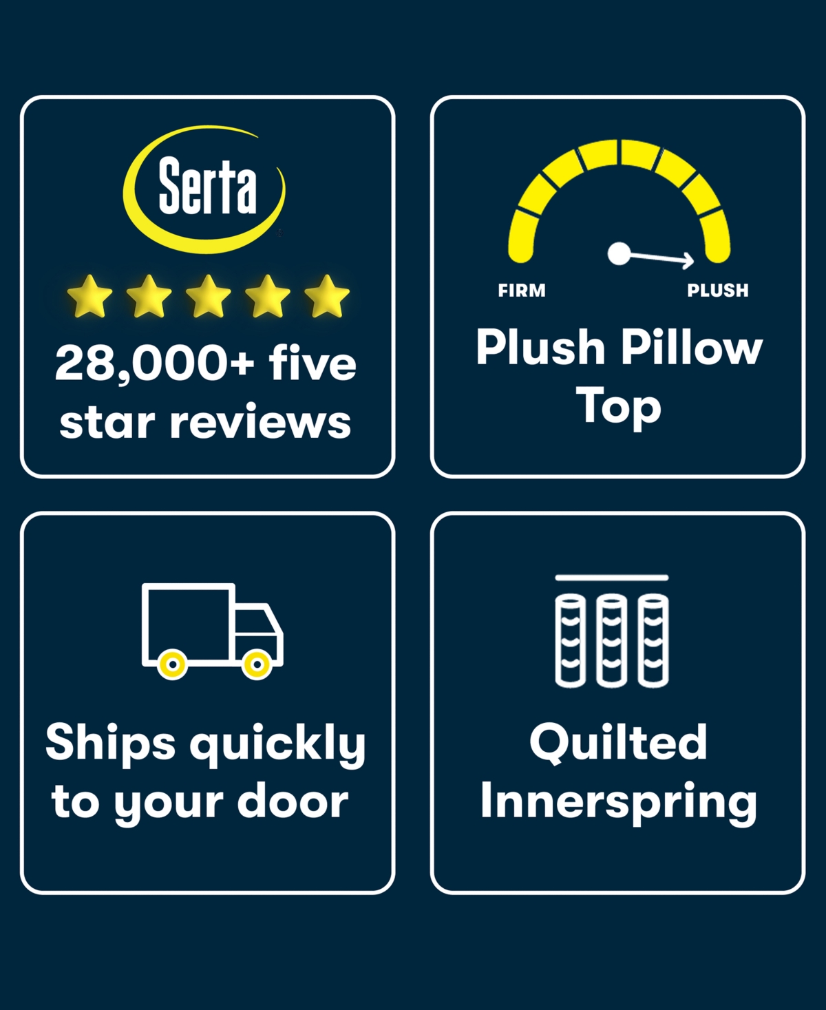 Serta Dream Haven 12" Plush Pillow Top Mattress In A Box
