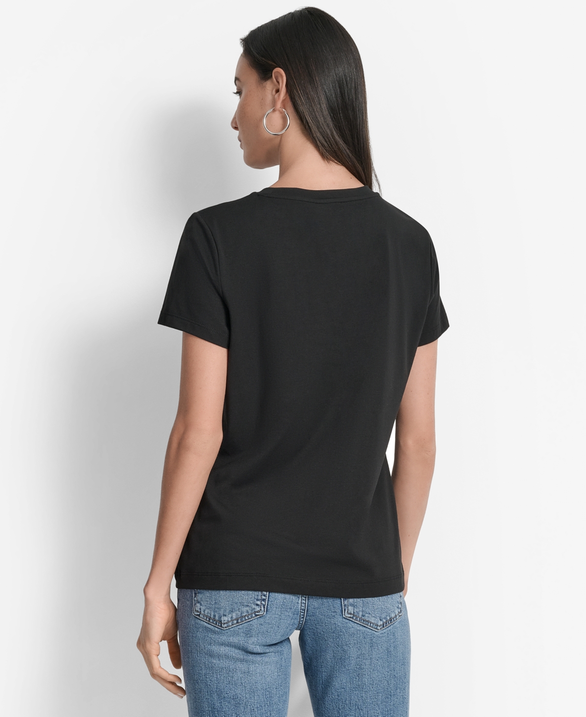 Dkny Met Museum Conversational Graphic T-shirt In Black