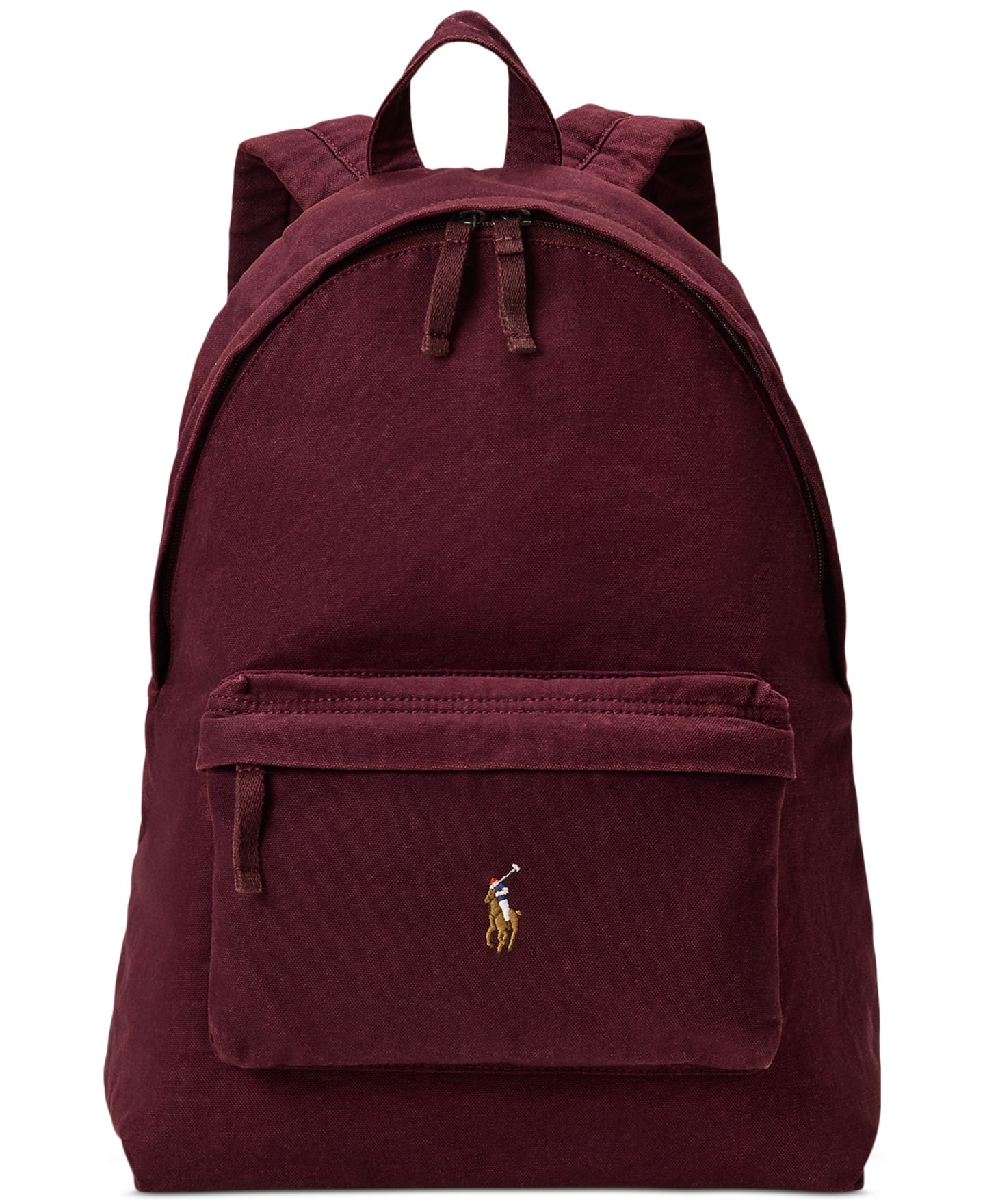 Рюкзак Polo Ralph Lauren Canvas, цвет: Винный — фото 1