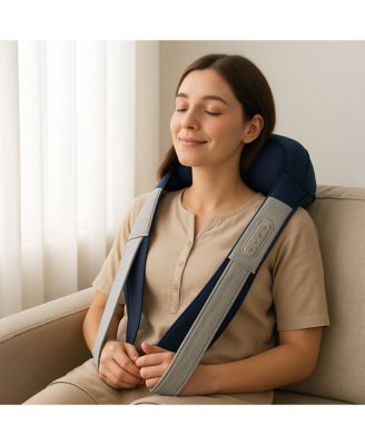 Shiatsu Neck and Back Massager Hands Free & Heat - App Controlled