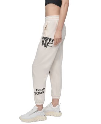 Women's Graffiti Logo Cotton-Blend Joggers