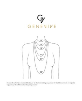 Sterling Silver with White Gold Plated Clear Round Cubic Zirconia Linear Pave Necklace