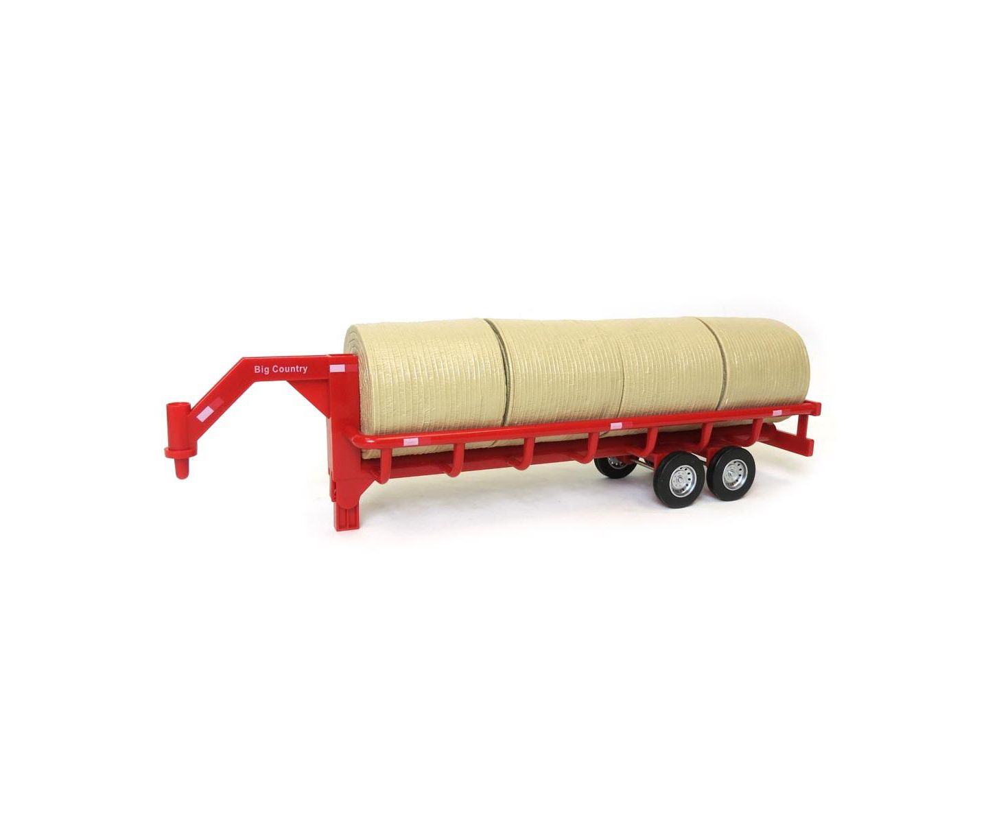 Детские игрушки Big Country Toys 1/20 Gooseneck Round Bale Trailer with 4 Round Bales — фото 1