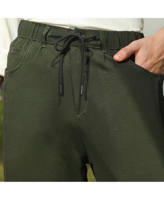 Men's Sacramento Green Tapered Tailored Trousers
