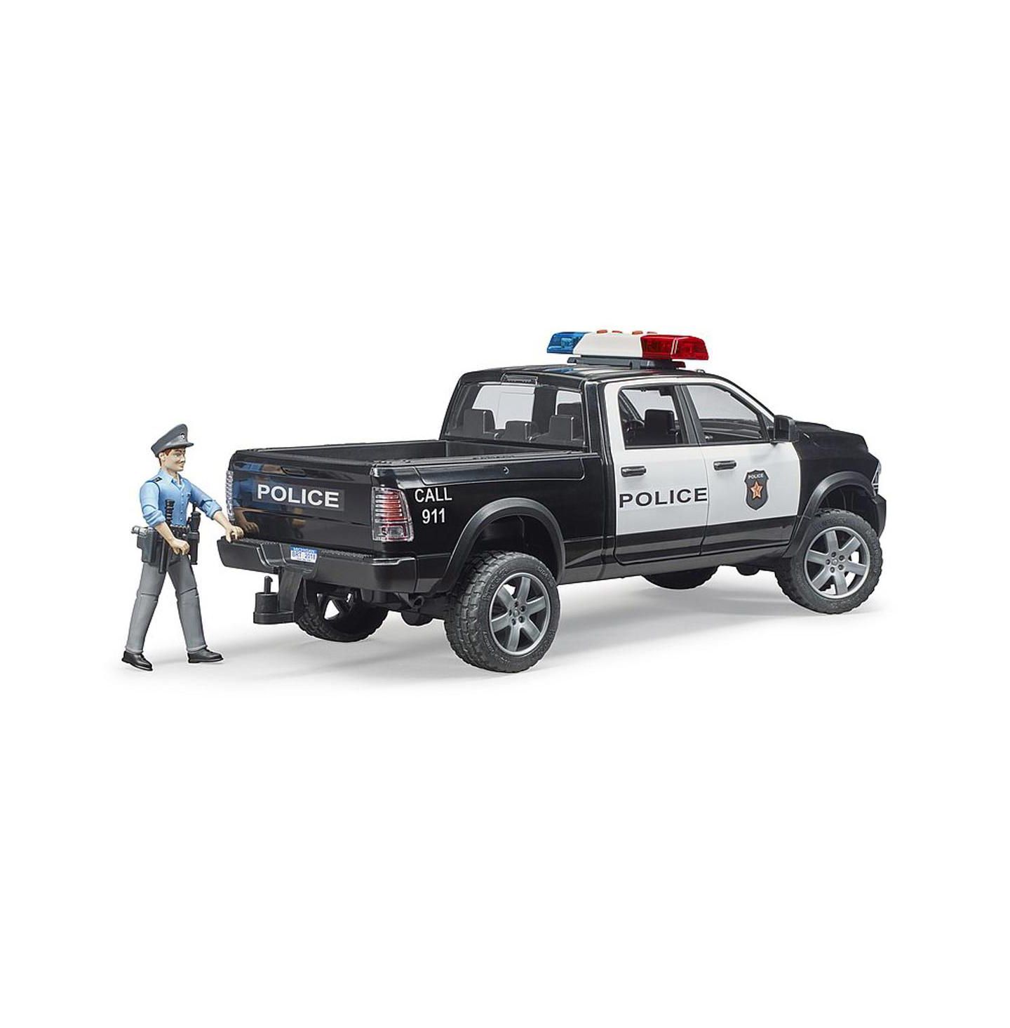 Детская игрушка Bruder 1/16 Scale Ram Police Pick-up Truck Light Module with Police Officer Figure — фото 2