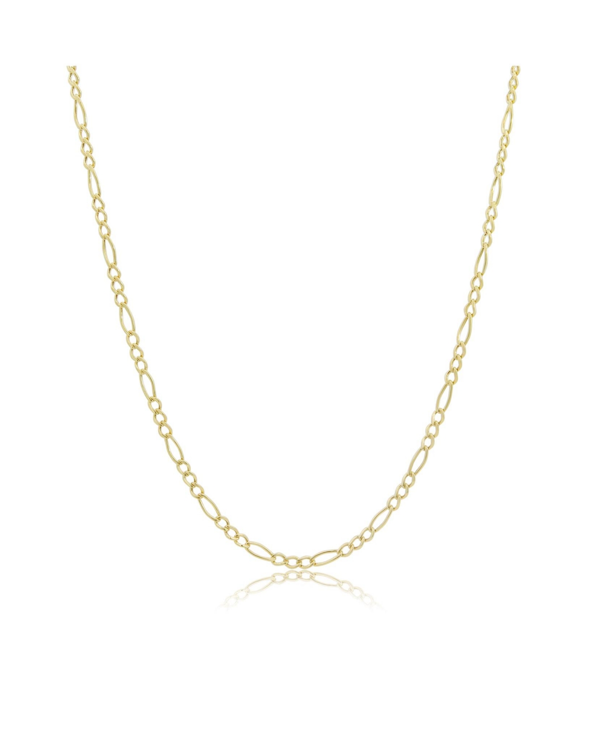 Figaro Chain Necklace 14K Gold - Gold