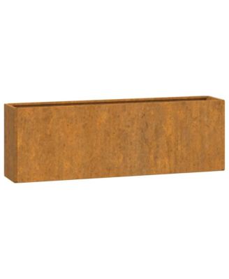 Wall Planter Set of 2 Rusty Corten Steel Medium