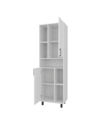 1-Pc. Buckshot Kitchen Pantry with Open Storage and 2 Doors