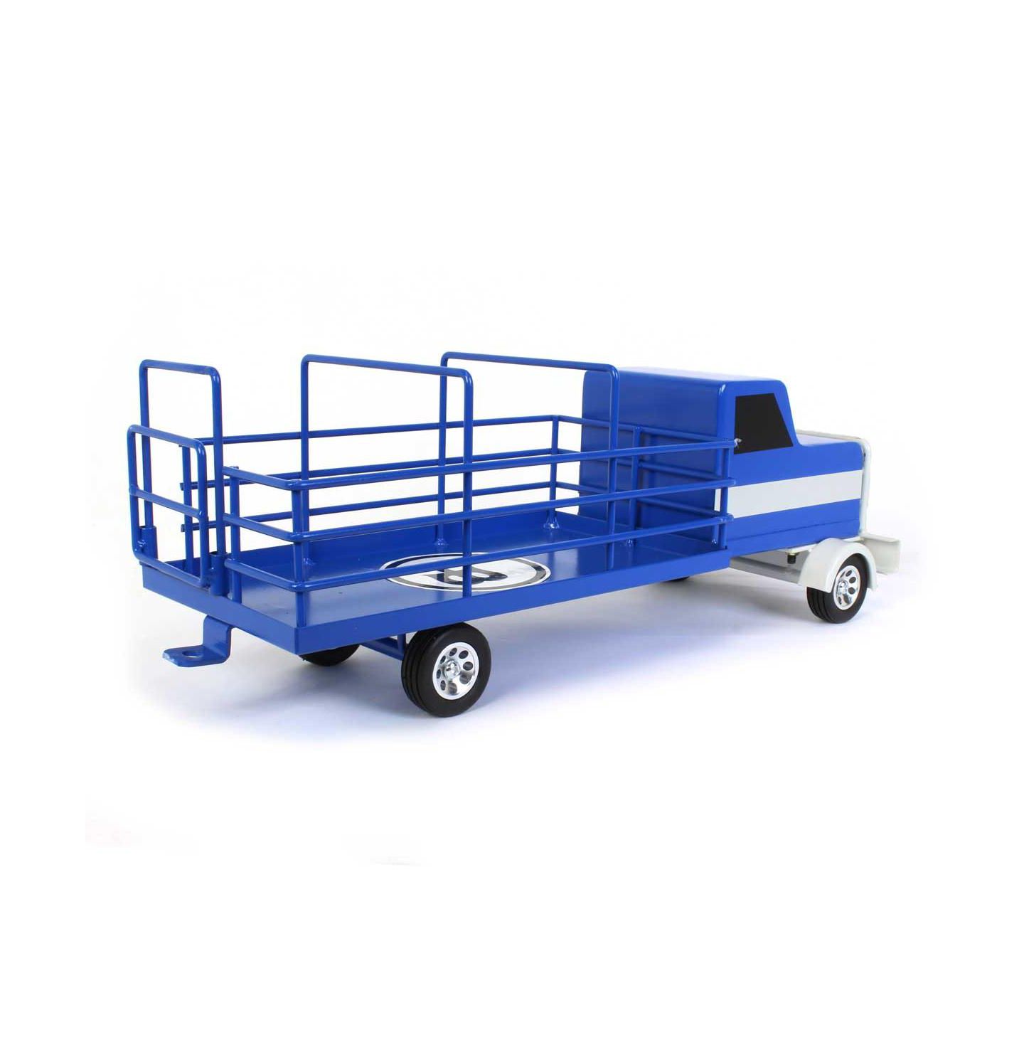 Детская игрушка Little Buster Toys 1/16th Metal Blue Cattle Truck with Black Wheels — фото 3